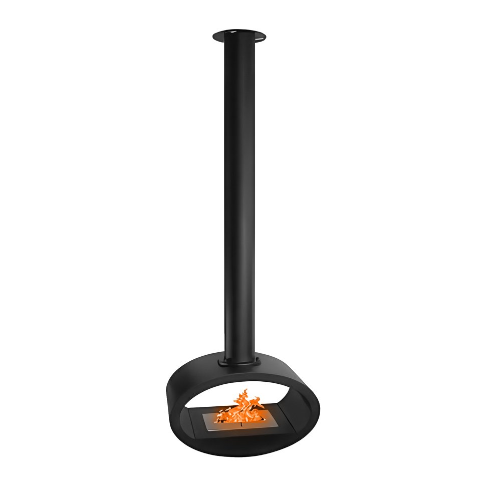 Подвесной биокамин Ellipse Roof черный