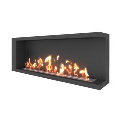 Биокамин угловой SteelHeat LONG 1300 правый