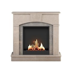 Биокамин в мраморном портале SteelHeat Praga M