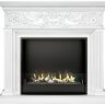 Биокамин в портале Firezo Palace Белый с серебром, стандарт фото 1