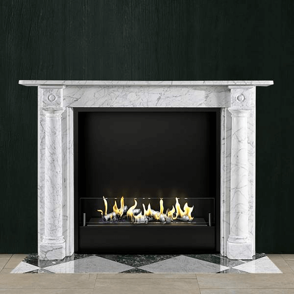 Биокамин в мраморном портале Firezo Complimento, стандарт