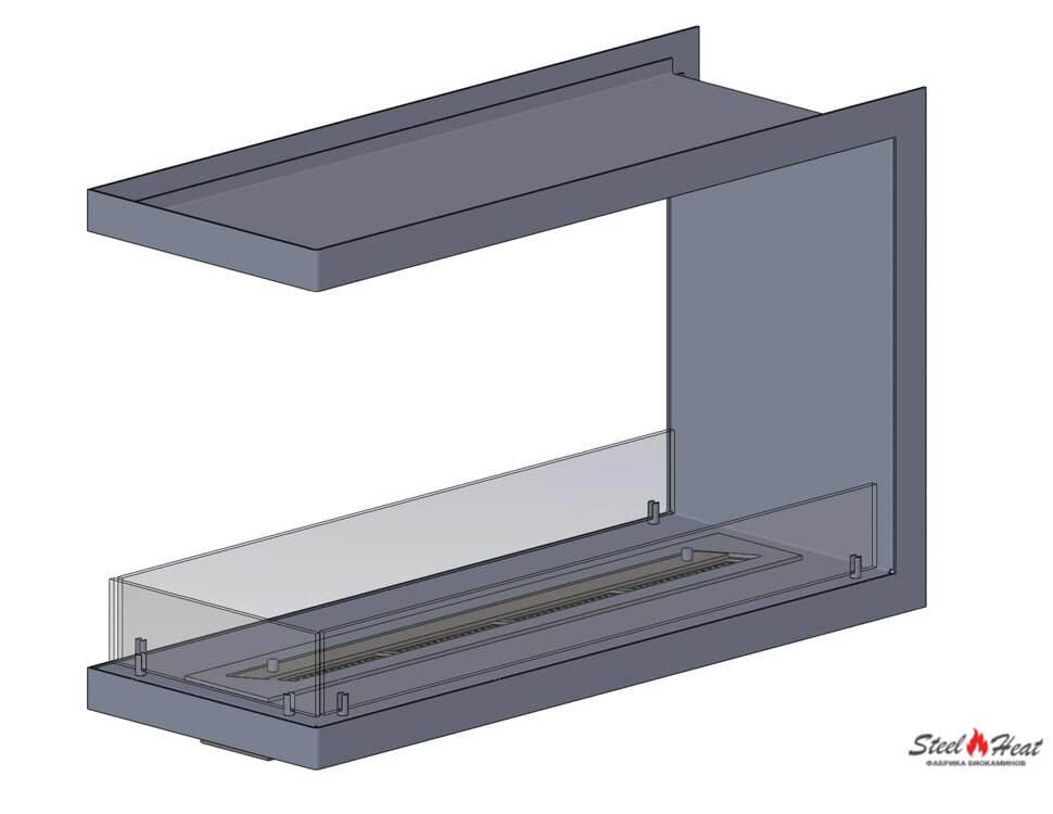 8701С Биокамин торцевой на заказ