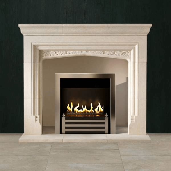 Биокамин в мраморном портале Firezo Amazzoni